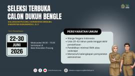 PENGUMUMAN SELEKSI TERBUKA CALON DUKUH BENGLE KALURAHAN PUCUNG TAHUN 2026